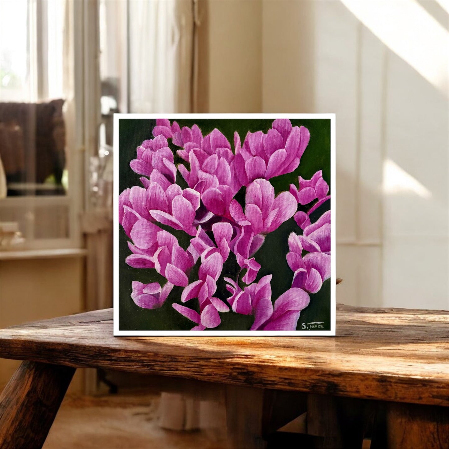 Cyclamen Bloom - Floral Giclee Print | Shannon James