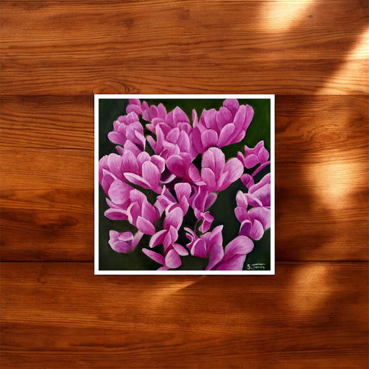 Cyclamen Bloom - Floral Giclee Print | Shannon James