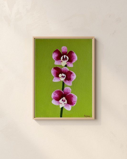 Orchid #1 - Botanical Oil Painting | Shannon James - CURRENTLY UNAVAILABLE