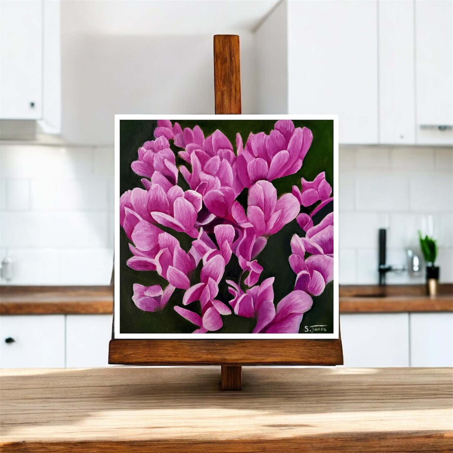Cyclamen Bloom - Floral Giclee Print | Shannon James