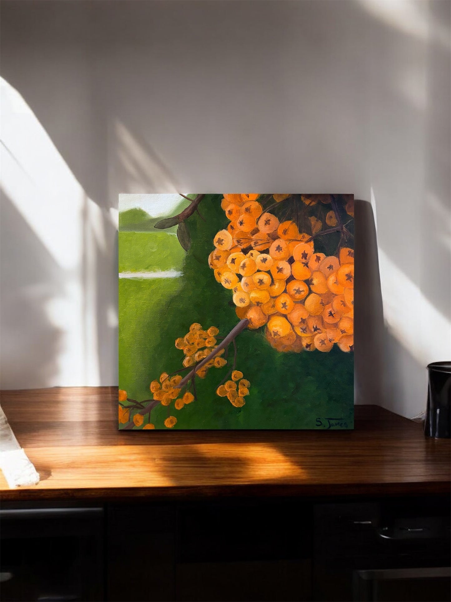 Firethorn - Botanical Oil Painting | Shannon James