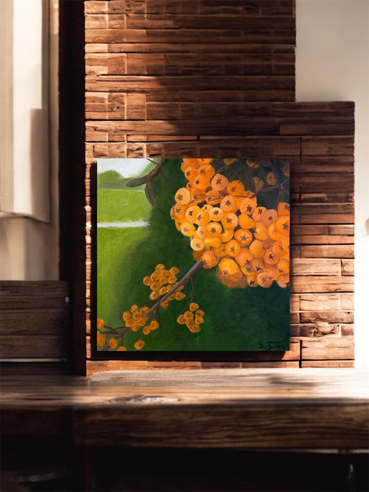 Firethorn - Botanical Oil Painting | Shannon James