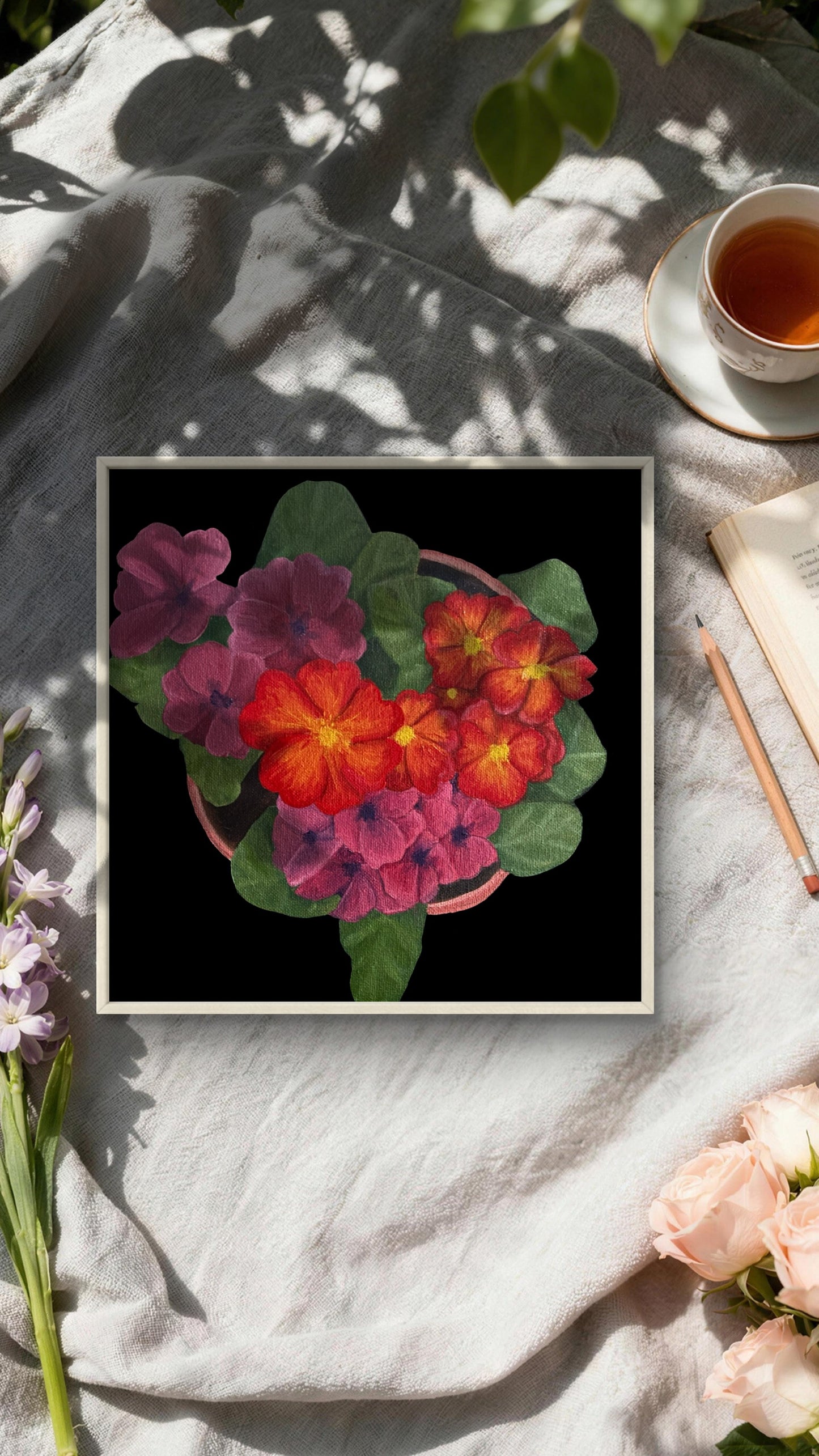 Primrose 1 - Botanical Oil Painting | Shannon James
