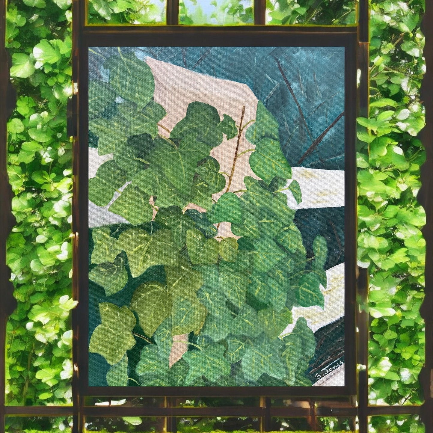 Ivy at the Cottage - Botanical Oil Painting | Shannon James