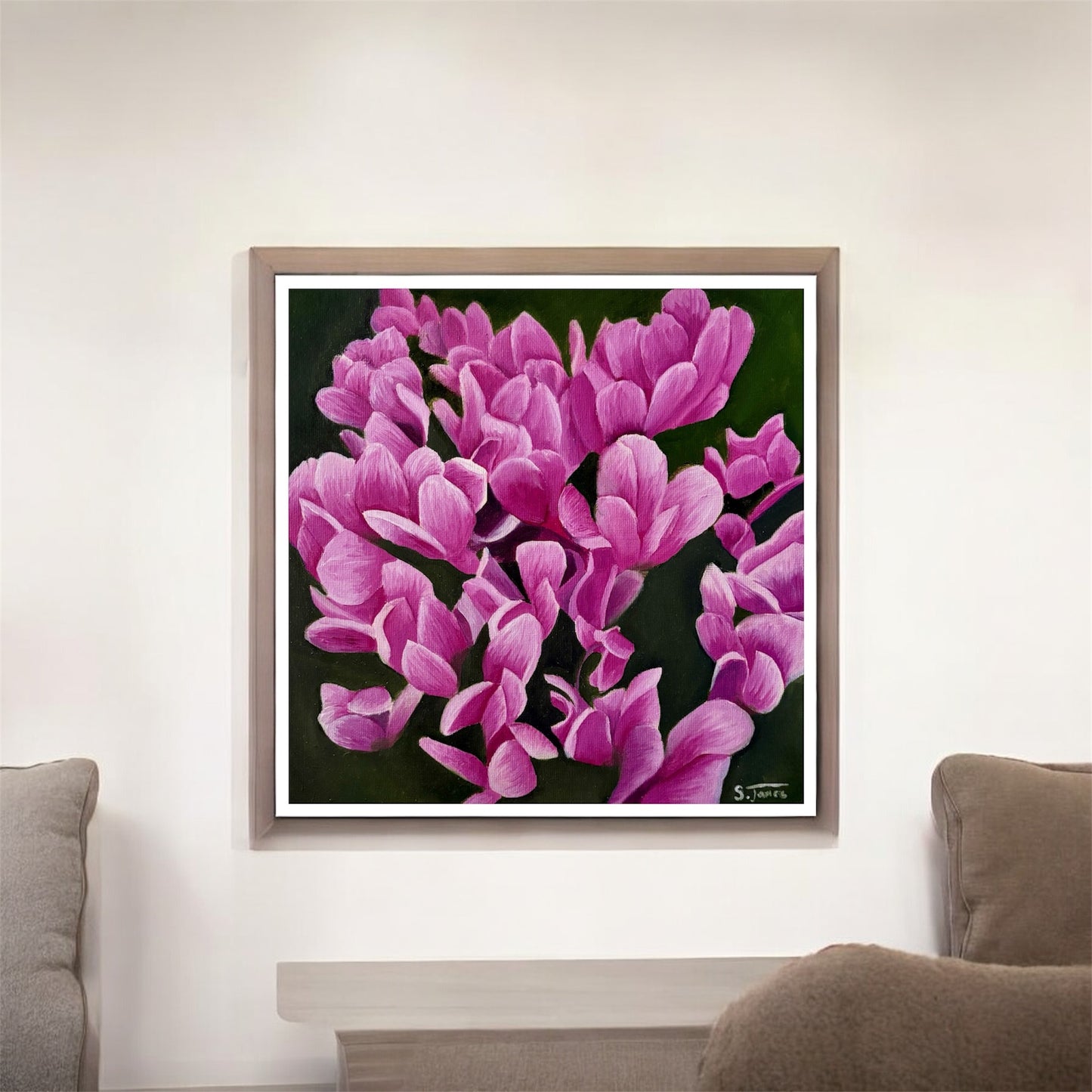 Cyclamen Bloom - Floral Giclee Print | Shannon James