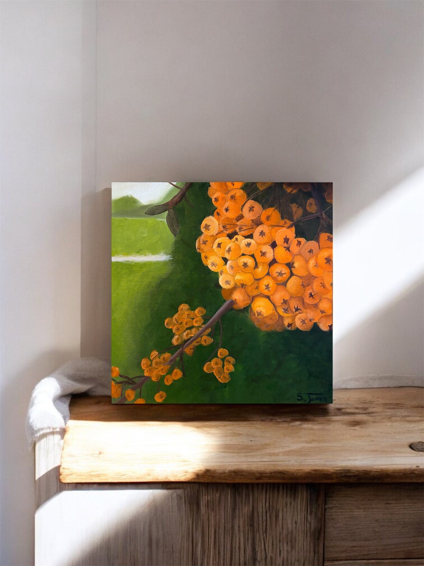 Firethorn - Botanical Oil Painting | Shannon James