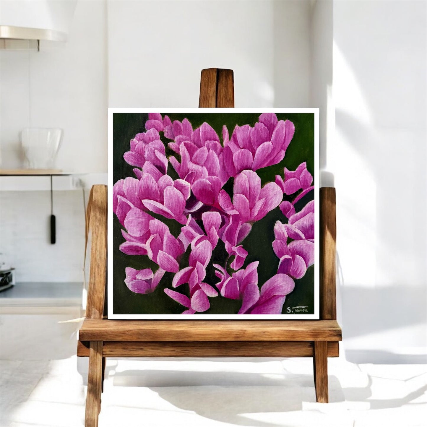 Cyclamen Bloom - Floral Giclee Print | Shannon James