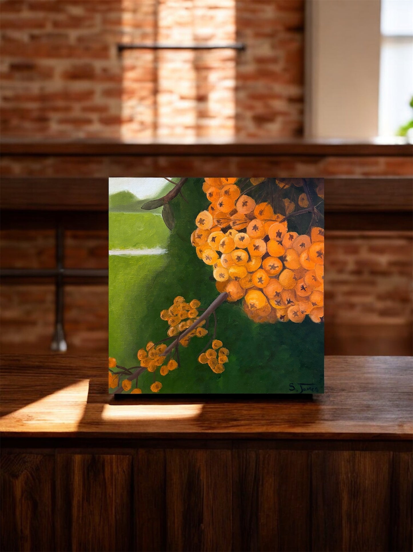 Firethorn - Botanical Oil Painting | Shannon James