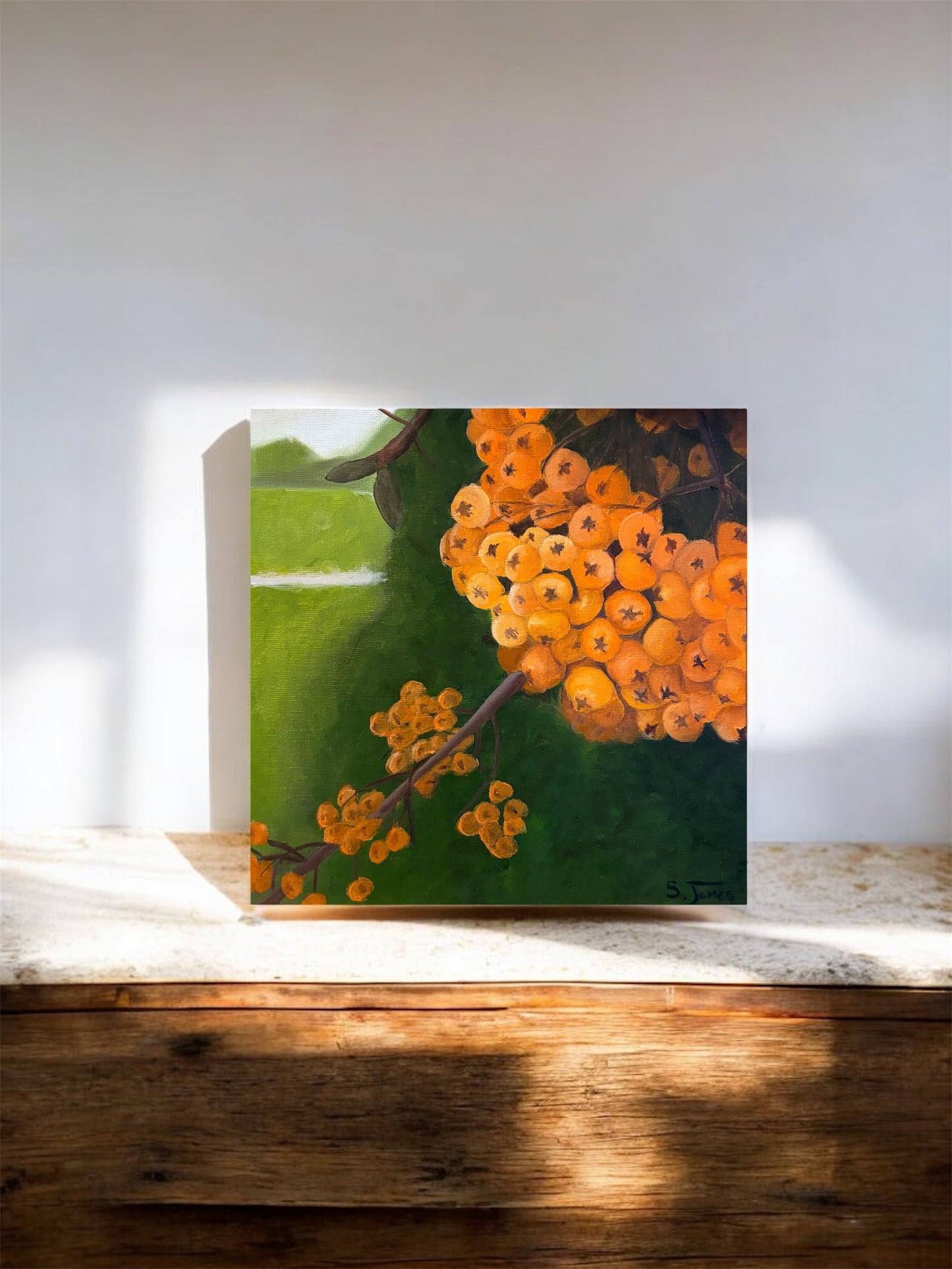 Firethorn - Botanical Oil Painting | Shannon James