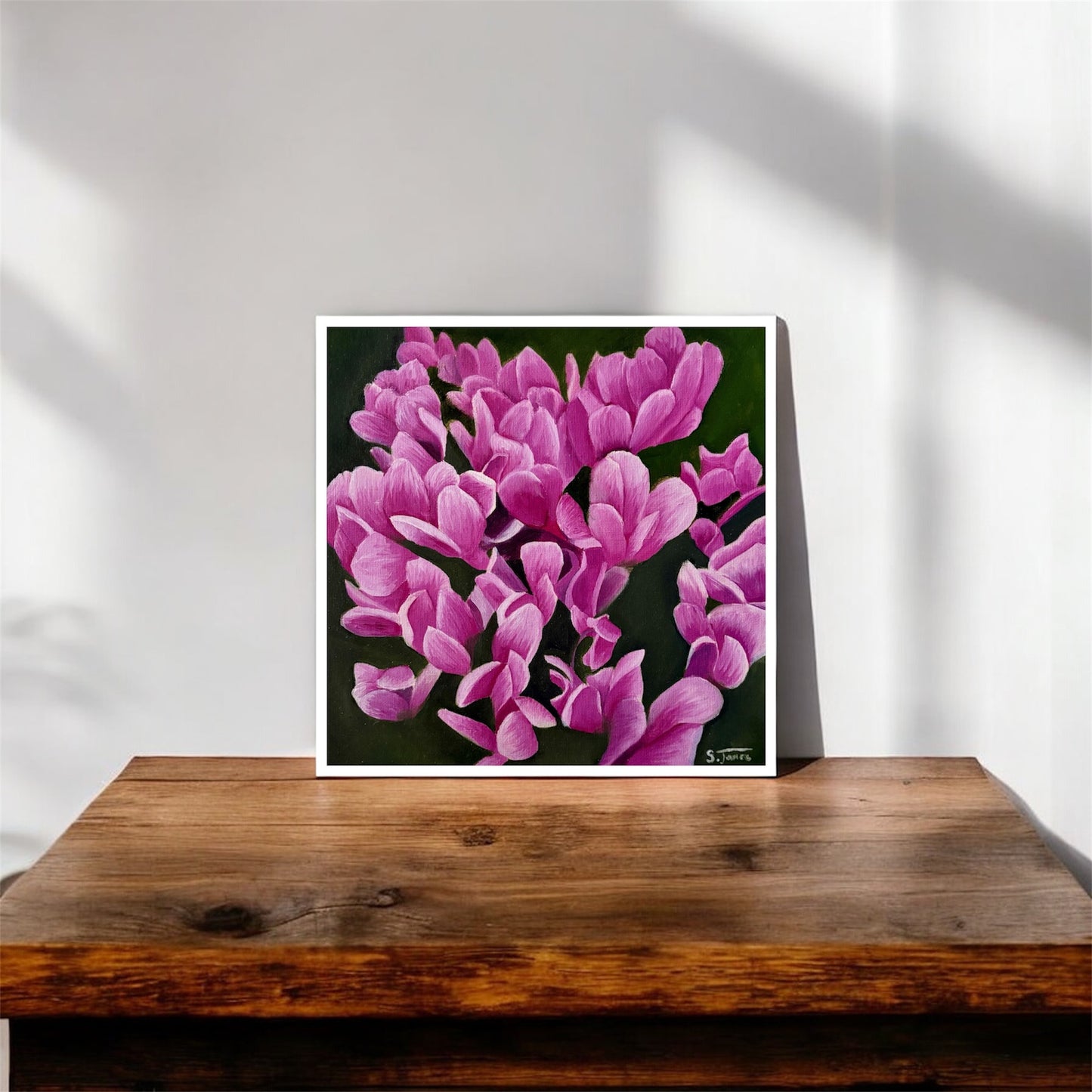 Cyclamen Bloom - Floral Giclee Print | Shannon James