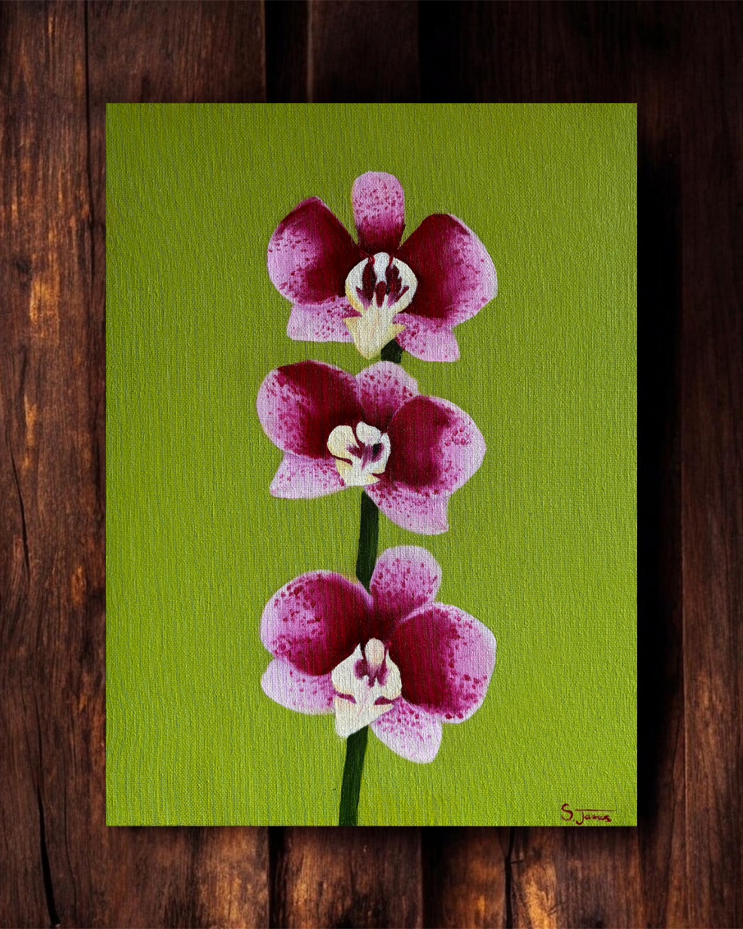 Orchid #1 - Botanical Oil Painting | Shannon James - CURRENTLY UNAVAILABLE
